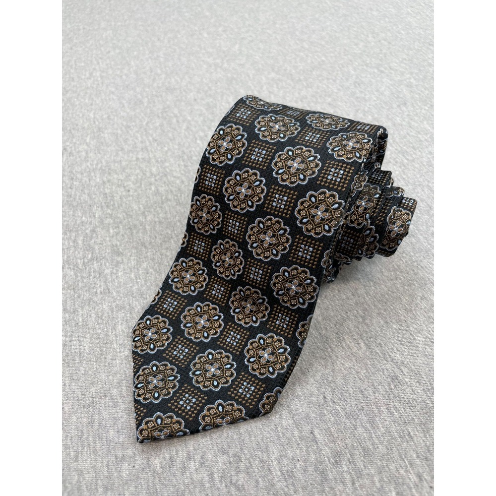 Jos A Bank Tie Mens Geometric 100% Silk 3" Wide 64" Long Reserve Collection